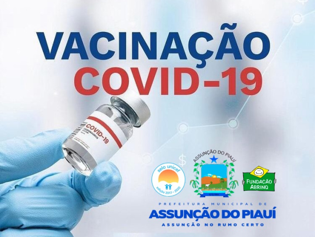 SMS de Assunção do Piauí divulga cronograma da semana vigente de vacinação contra Covid-19